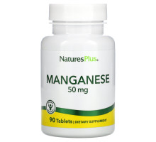 Nature's Plus, Марганец, 50 мг, 90 таблеток