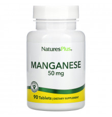 Nature's Plus, Марганец, 50 мг, 90 таблеток