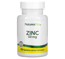 Nature's Plus, Цинк, 50 мг, 90 таблеток