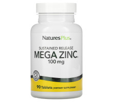 Nature's Plus, Мега цинк, 100 мг, 90 таблеток