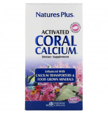 Nature's Plus, Активированный Коралловый Кальций, 90 Капсул