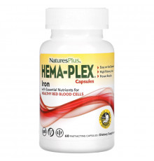 Nature's Plus, Hema-Plex, 60 вегетарианских капсул