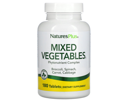 Nature's Plus, Смесь овощей, 180 таблеток Nature's Plus, Смесь овощей, 180 таблеток