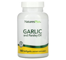 Nature's Plus, Масло чеснока и петрушки, капсулы 180 гелевых капсул