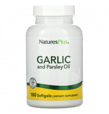 Nature's Plus, Масло чеснока и петрушки, капсулы 180 гелевых капсул