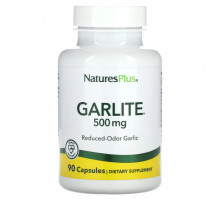Чеснок NaturesPlus, Гарлит, 500 мг, 90 капсул