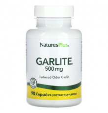 Чеснок NaturesPlus, Гарлит, 500 мг, 90 капсул