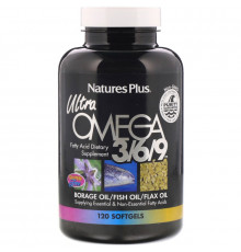 Nature's Plus, Ультра Омега 3/6/9, 120 капсул