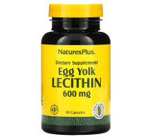 Nature's Plus, Egg Yolk Lecithin, 600 mg, 90 Vegetarian Capsules