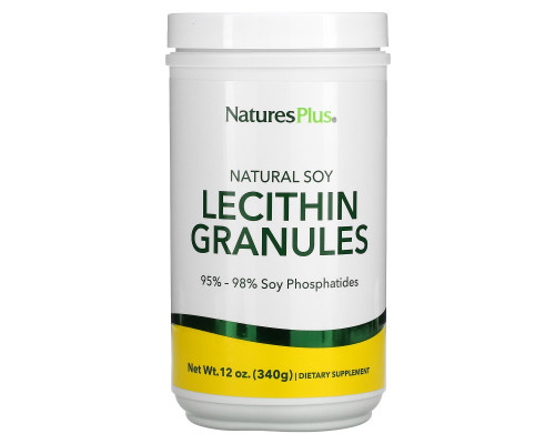 Nature's Plus, Гранулы лецитина, натуральная соя 12 унции (340 г) Nature's Plus, Гранулы лецитина, натуральная соя 12 унции (340 г)