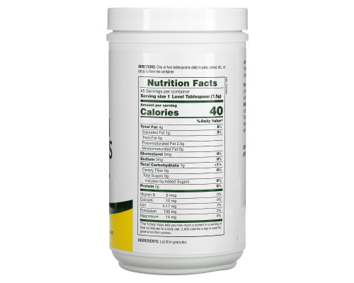 Nature's Plus, Гранулы лецитина, натуральная соя 12 унции (340 г) Nature's Plus, Гранулы лецитина, натуральная соя 12 унции (340 г)