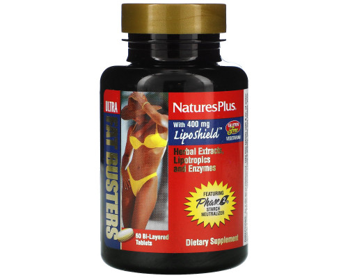 Nature's Plus, Ultra Fat Busters Жиросжигатель 60таблеток Nature's Plus, Ultra Fat Busters Жиросжигатель 60таблеток