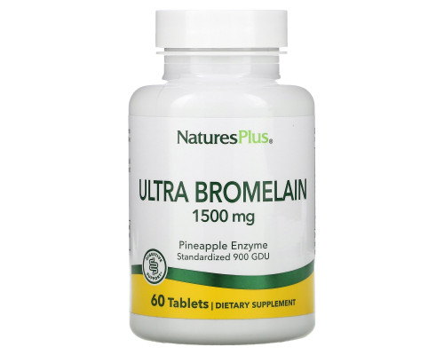 Nature's Plus, Bromelain Supplement 1500 (бромелайновая добавка), максимальная эффективность, 60 таблеток Nature's Plus, Bromelain Supplement 1500 (бромелайновая добавка), максимальная эффективность, 60 таблеток