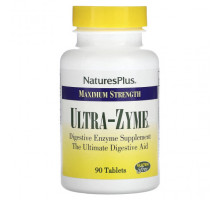 Пищеварительные ферменты NaturesPlus, Максимальная сила действия, Ultra-Zyme, 90 таблеток