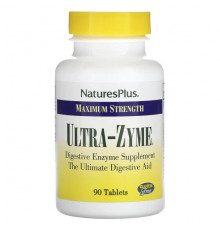 Пищеварительные ферменты NaturesPlus, Максимальная сила действия, Ultra-Zyme, 90 таблеток