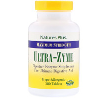 Nature's Plus, Максимальная сила Ultra-Zyme, 180 таблеток