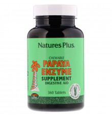 Nature's Plus, Жевательная добавка с ферментами папайи, 360 таблеток