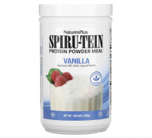 Для похудения и контроля веса NaturesPlus, Spiru-Tein, протеиновый порошок, ваниль, 480 г (1,06 фунта)