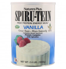 Nature's Plus, Spiru-Tein, энергетический продукт с высоким содержанием белка, со вкусом ванили, 2,4 фунта (1088 г)