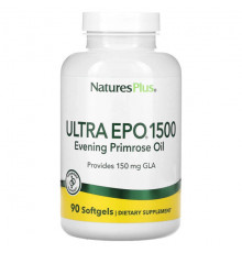 Женское здоровье NaturesPlus, Ultra EPO 1500, масло примулы вечерней, 90 мягких таблеток