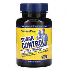Для сердца и сосудов NaturesPlus, Sugar Control, Dieter's Companion, 60 капсул