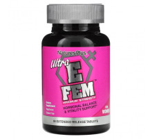 Регуляция гормонального фона Ultra E Fem For Women, Maximum Strength, 90 Extended Release Tablets