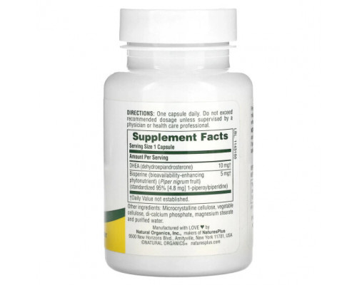 Мужское здоровье DHEA-10 With Bioperine, 90 Capsules Мужское здоровье DHEA-10 With Bioperine, 90 Capsules