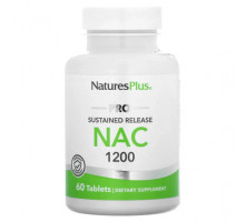 Антиоксиданты NaturesPlus, Pro NAC 1200, с замедленным высвобождением, 60 таблеток