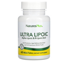 Nature's Plus, Ультра Липоевая, 60 мини-таблеток