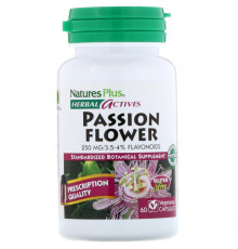 Nature's Plus, Растительная активность, пассифлора, 250 мг, 60 вегетарианских капсул