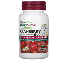 Nature's Plus, Herbal Actives, Ultra Cranberry 1500, 1,500 mcg, 30 Vegetarian Tablets