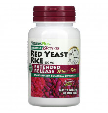 NaturesPlus, Herbal Actives, Red Yeast Rice, 300 mg, 60 Mini-Tablets