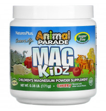 Nature's Plus, "Парад зверей" Mag Kidz, магний для детей, вкус натуральной вишни, 0,37 ф (171 г)