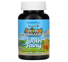 Nature's Plus, Source of Life, Animal Parade, Tooth Fairy, Детские жевательные таблетки, натуральный вкус ванили, 90 таблеток в форме животных