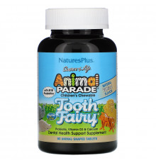 Nature's Plus, Source of Life, Animal Parade, Tooth Fairy, Детские жевательные таблетки, натуральный вкус ванили, 90 таблеток в форме животных