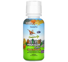 Nature's Plus, Источник жизни, парад животных, жидкий, детский мультивитамин, природный тропический ароматизатор, 236,56 мл (8 жидких унций)