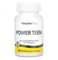 Витаминно-минеральные комплексы NaturesPlus, Source of Life, Power Teen, питательная добавка для подростков, 90 таблеток