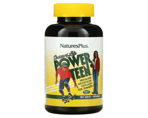 Nature's Plus, Source of Life, сильный подросток, 180 таблеток Nature's Plus, Source of Life, сильный подросток, 180 таблеток