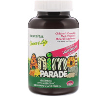 Nature's Plus, Источник жизни, парад животных, детские, жевательные, натуральный вкус арбуза, 180 животных