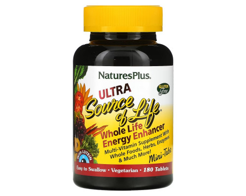 NaturesPlus, Ultra Source of Life, Whole Life Energy Enhancer, 180 Tablets NaturesPlus, Ultra Source of Life, Whole Life Energy Enhancer, 180 Tablets