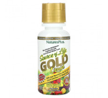 Витаминно-минеральные комплексы NaturesPlus, Source of Life, Gold Liquid, тропические фрукты, 236 мл (8 жидк. Унций)