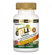 NaturesPlus, Source of Life Gold, The Ultimate Multi-Vitamin Supplement, 90 Tablets