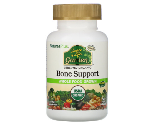 Nature's Plus, Source of Life Garden, Organic Bone Support , 120 Vegan Capsules Nature's Plus, Source of Life Garden, Organic Bone Support , 120 Vegan Capsules