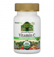 Nature's Plus, Source of Life, Garden, Витамин С 60 овощных капсул