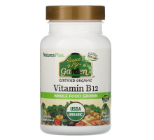 Nature's Plus, Источник жизни Сад, Органический витамин B12, 60 вегетарианских капсул