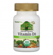 Nature's Plus, Nature's Plus, Source of Life, Garden, витамин D3, 60 вегетарианских капсул