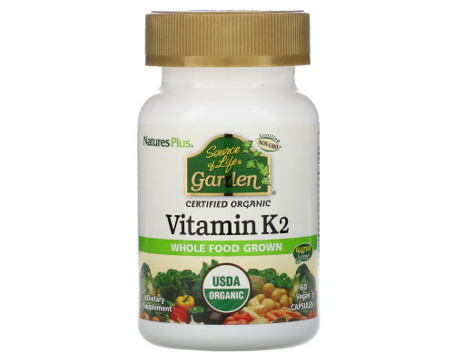 Nature's Plus, Витамин K2 (М7), 60 капсул