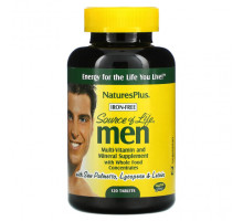 Мужское здоровье Source of Life Men, Multivitamin & Mineral Supplement with Concentrated Whole Foods, Iron-Free, 120 Tablets