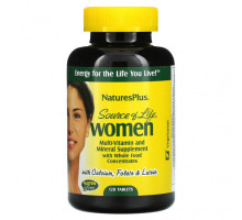 Витаминно-минеральные комплексы Source of Life, Women, Multi-Vitamin and Mineral Supplement with Whole Food Concentrates, 120 Tablets