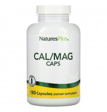 Nature's Plus, Кальций/магний в капсулах, 180 растительных капсул